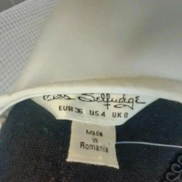 Nwt Miss Selfridge Women's Bell-Sleeve White Shift Dress Midi length Size 4 - Picture 5 of 6